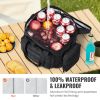 VEVOR Cooler Bag, 20L Insulated Lunch Bag with Molle Design and Multi-pocket, 600D Cooler Lunch Box with Removable Storage Bags