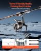 VEVOR Rod and Fishing Reel Combo, IM7 Carbon Fiber Spinning Rod and Reel Combo, Bass Fishing Pole with 7 ft Two-Piece Rods, 7+1 Ball Bearings