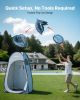 VEVOR Pop up Shower Tent, Instant Portable Privacy Tent Changing Room with Shower Bag, Ground Stakes, Ropes, Carry Bag