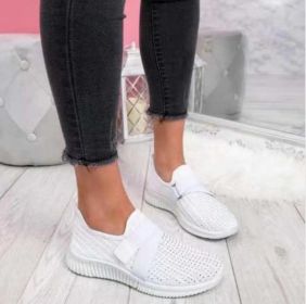 Slip-on Shoes With Orthopedic Sole Womens Fashion Sneakers Platform Sneaker For Women Walking Shoes (Color: White, size: 35)
